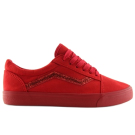 Trampki Vansówki czerwone B318-10 Red