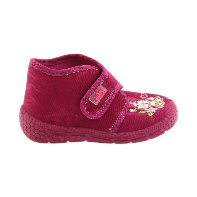 Befado różowe obuwie dziecięce kapcie 529P026