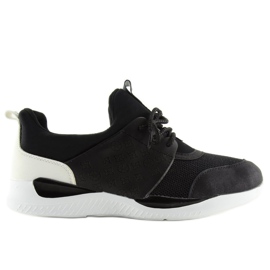 Ultra lekkie buty sportowe czarne BY-069 Black