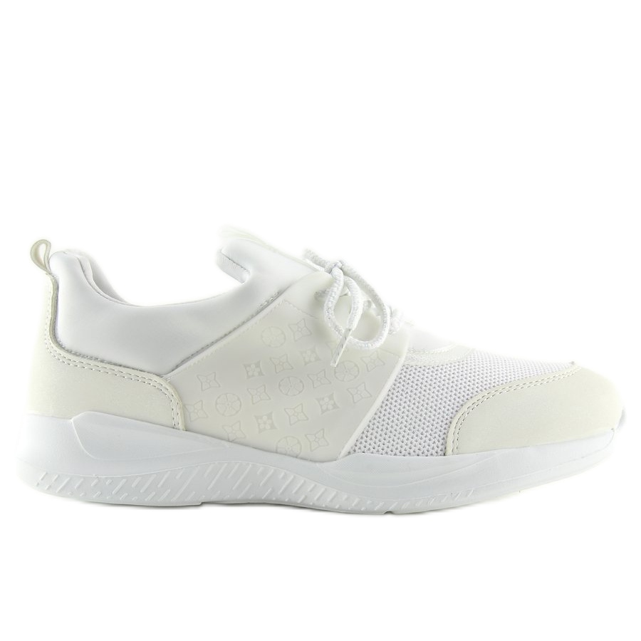 Ultra lekkie buty sportowe białe BY-069 White