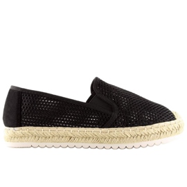 Espadryle damskie czarne 6602 Black