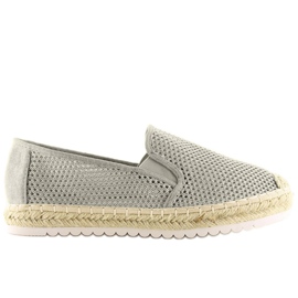 Espadryle damskie szare 6602 Grey