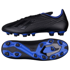 Buty piłkarskie adidas X 19.4 Fg M D98079 czarne wielokolorowe
