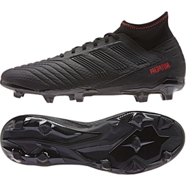 Buty piłkarskie adidas Predator 19.3 Fg M D97942 czarne wielokolorowe