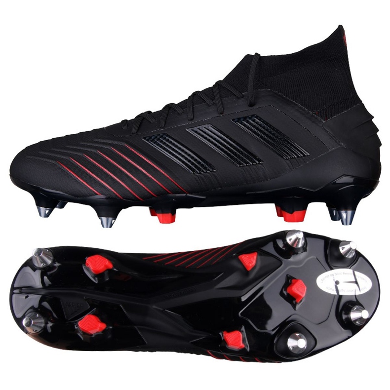Buty piłkarskie adidas Predator 19.1 Sg M G26979 czarne czarne