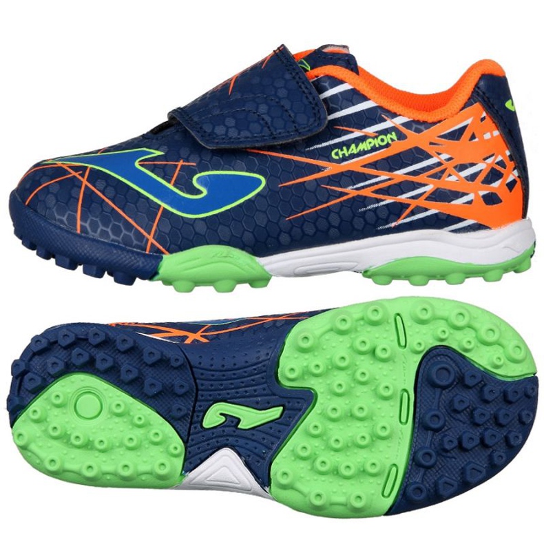Buty piłkarskie Joma Champion 903 Tf Jr CHAJS.903.TF niebieskie granatowe
