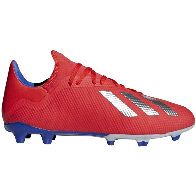 Buty piłkarskie adidas X 18.3 Fg M BB9367 czerwone wielokolorowe