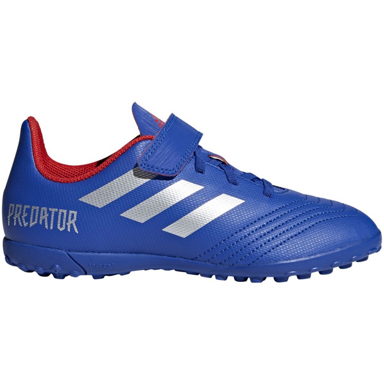 Buty piłkarskie adidas Predator 19.4 Tf Jr CM8559 niebieskie niebieskie