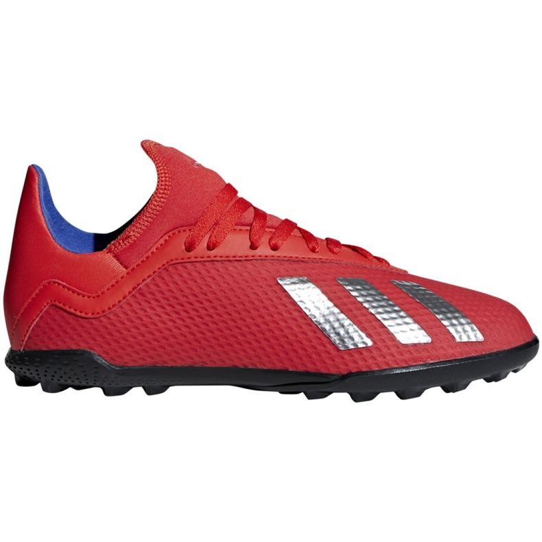 Buty piłkarskie adidas X 18.3 Tf Jr BB9403 wielokolorowe czerwone