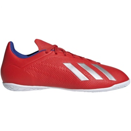 Buty halowe adidas X 18.4 In M BB9406 wielokolorowe czerwone