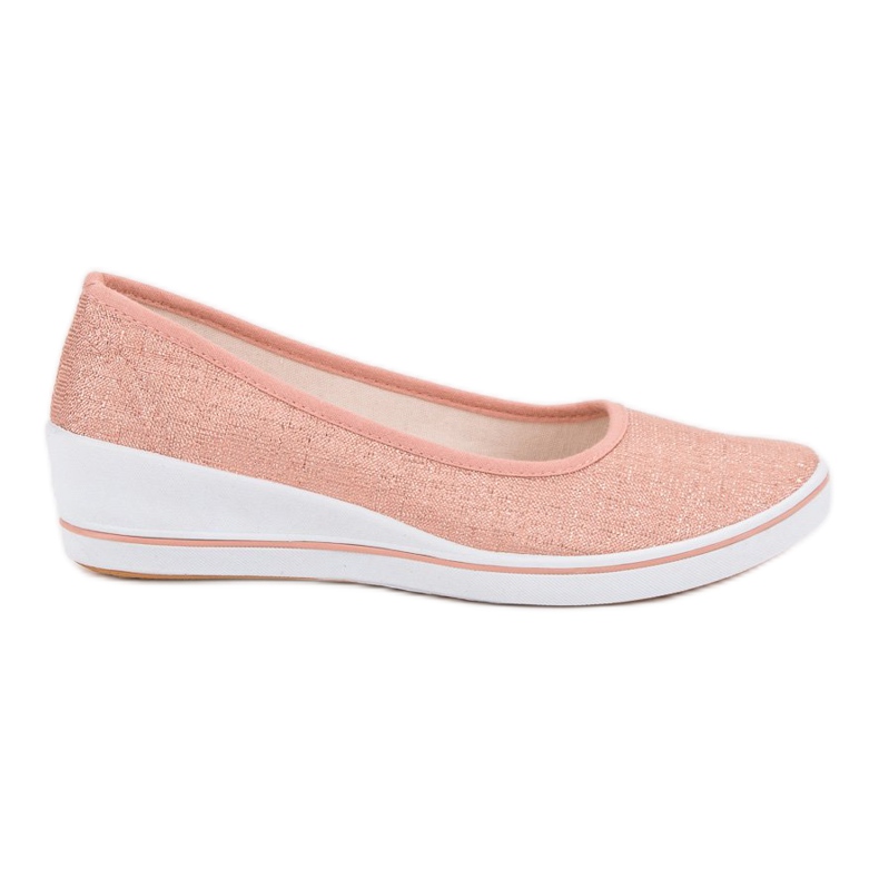 Comer Różowe Baleriny Na Koturnie