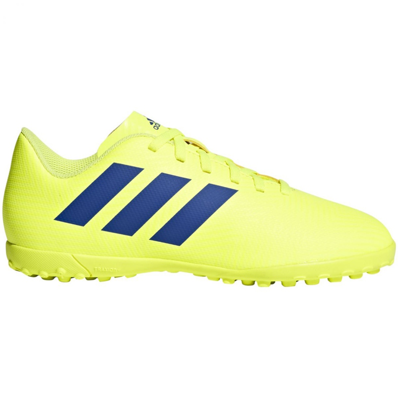 Buty piłkarskie adidas Nemeziz 18.4 Tf Jr CM8522 żółte żółte