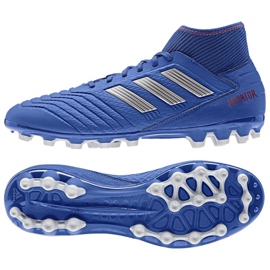 Buty piłkarskie adidas Predator 19.3 Ag M BC0297 niebieskie niebieskie