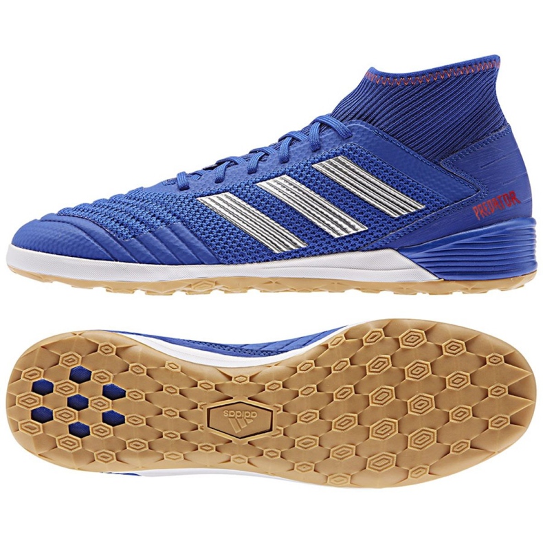 Buty halowe adidas Predator 19.3 In M BB9080 wielokolorowe niebieskie