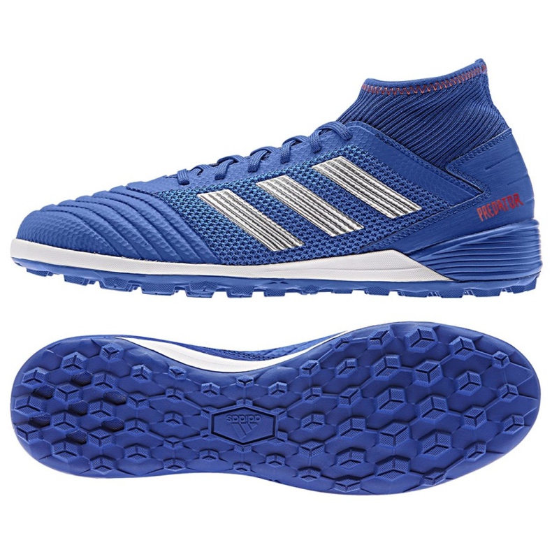 Buty piłkarskie adidas Predator 19.3 Tf M BB9084 niebieskie wielokolorowe