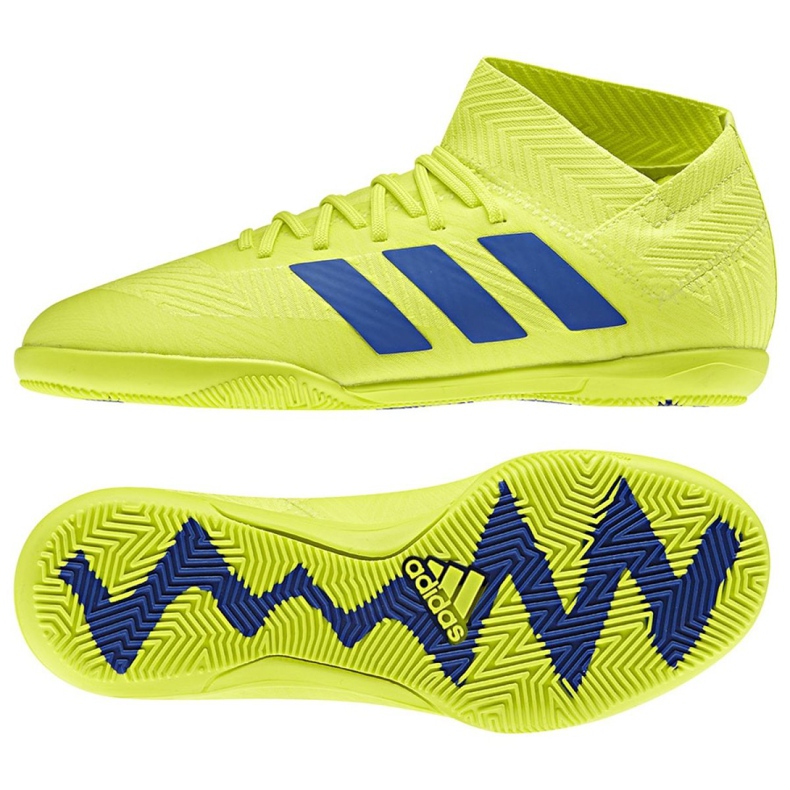 Buty halowe adidas Nemeziz 18.3 In Jr CM8512 żółte żółte