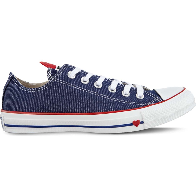 Converse C163308 Indigo Enamel Red White niebieskie