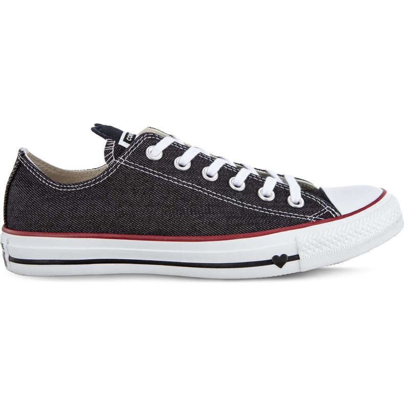 Converse C163309 Black White Garnet czarne