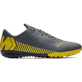 Buty piłkarskie Nike Mercurial Vapor X 12 Academy Tf M AH7384-070 szare czarne