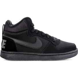 Nike Court Borough Mid Gs 839977 001 czarne