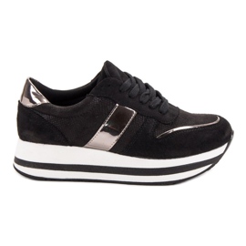 Bestelle Modne Czarne Sneakersy