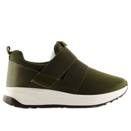 Obuwie sportowe damskie zielone NB151P Army Green