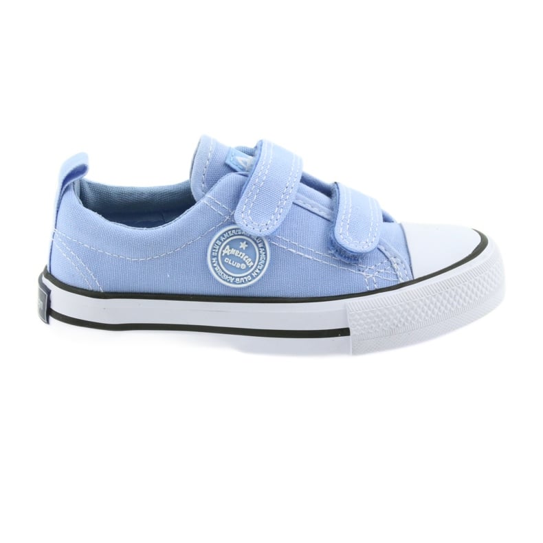 Trampki na rzepy buty dziecięce American Club LH50 blue białe