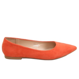 Baleriny damskie pomarańczowe 3157 Orange
