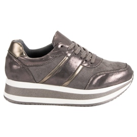 Bestelle Szare Obuwie Sportowe