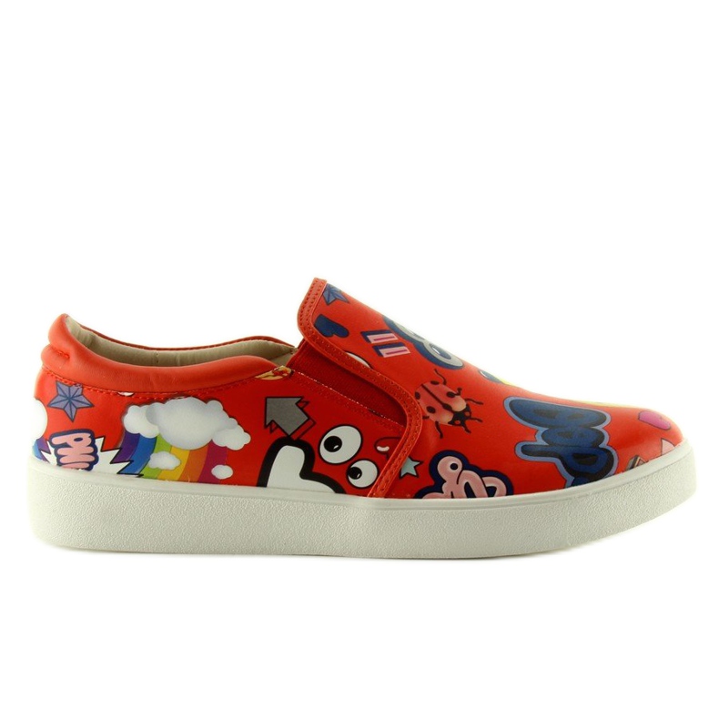 Slipony komiksowe 6120 Red czerwone