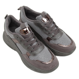 Buty sportowe szare B318-18 Silver