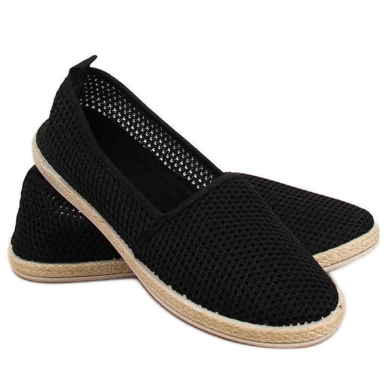 Espadryle z siateczki czarne JX1029 Black