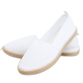 Espadryle z siateczki białe JX1029 White
