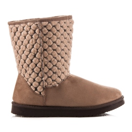 Kylie Ciepłe Mukluki brązowe