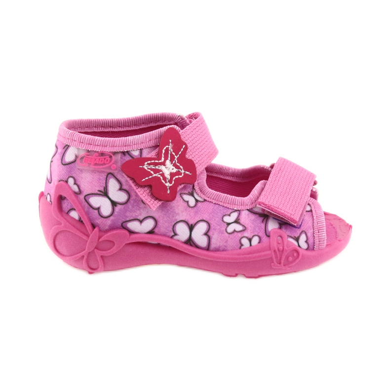 Befado sandałki buty dziecięce 242P091 fioletowe różowe
