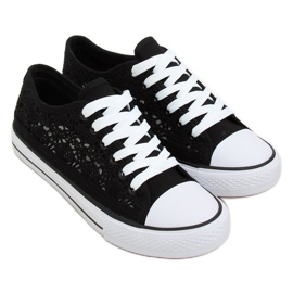 Trampki koronkowe czarne NB282P Black