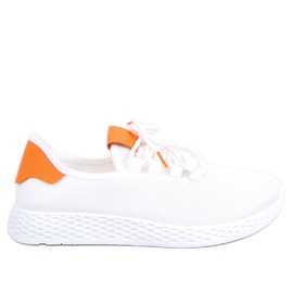 Buty sportowe biało-pomarańczowe NB281 Orange białe