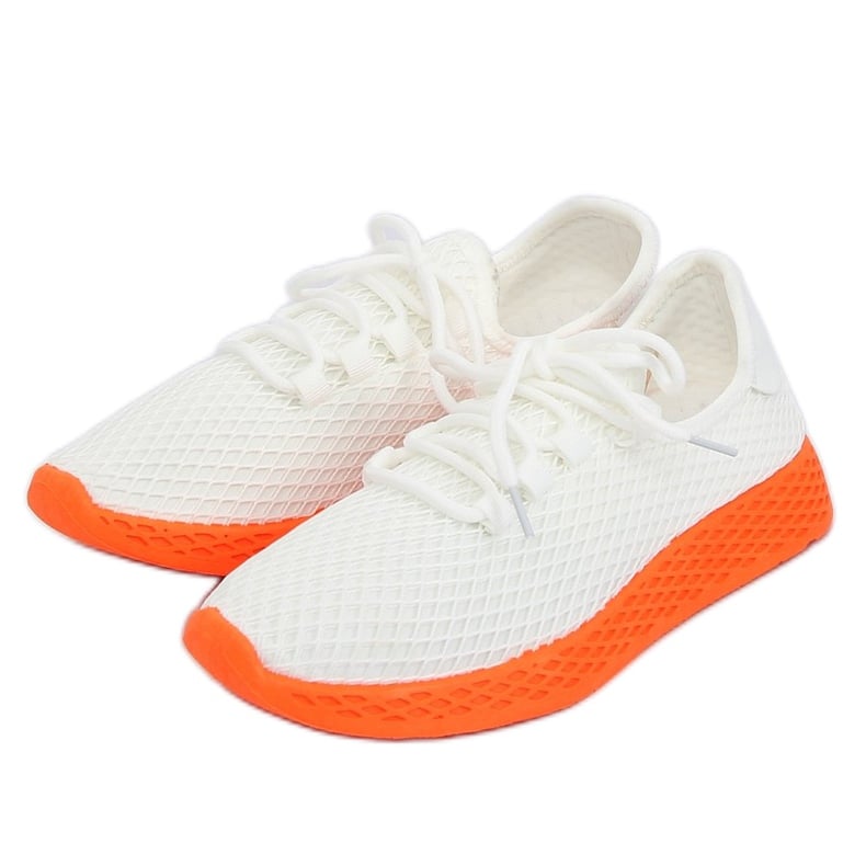 Buty sportowe biało-pomarańczowe NB283P-ST WHITE/ORANGE białe