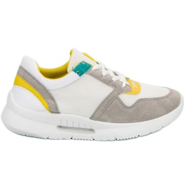 Sznurowane Buty Sportowe białe wielokolorowe