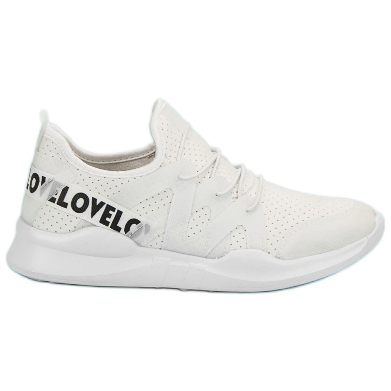 Białe Tekstylne Buty Sportowe