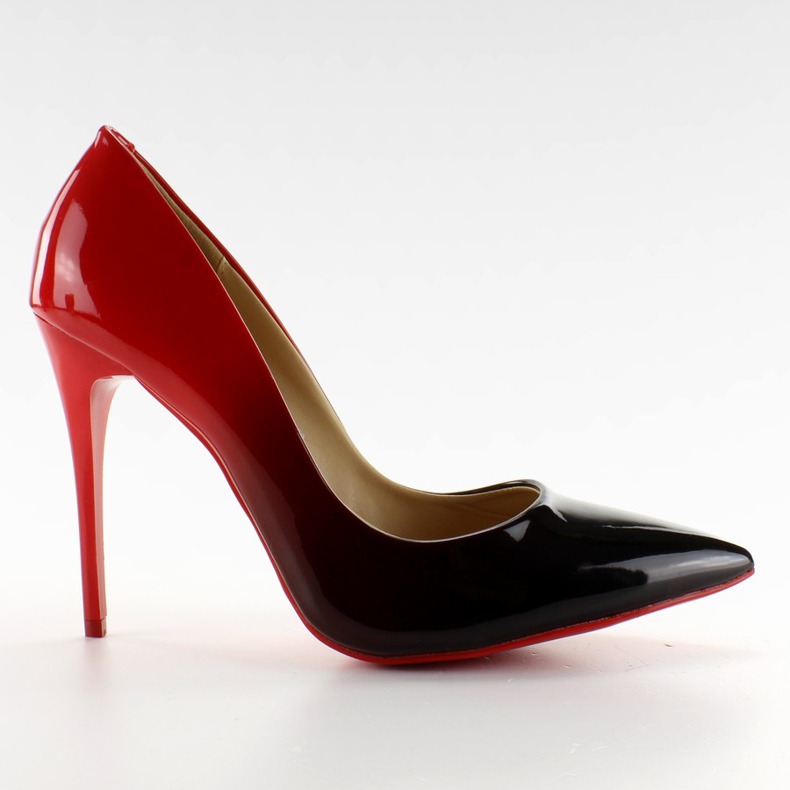 Cieniowane Szpilki Ombre 5019 Czerwony czerwone