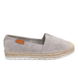 Espadryle zamszowe szare RC-61 Grey