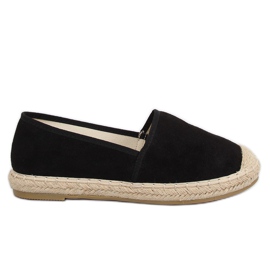 Espadryle zamszowe czarne AF40 Black