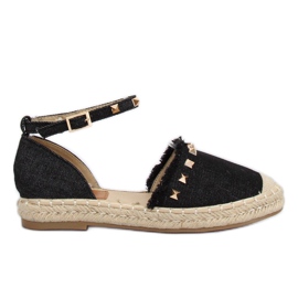 Espadryle jeansowe czarne CH-1K211 Black