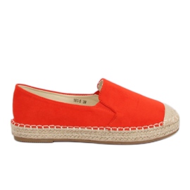 Espadryle damskie pomarańczowe 180-5 Orange