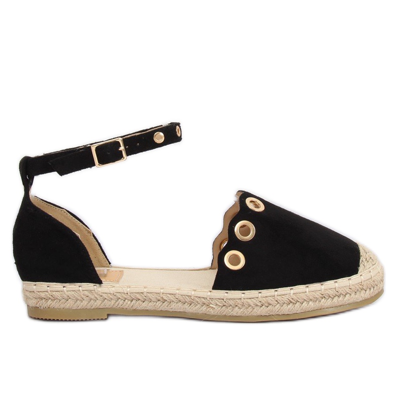 Espadryle z paskiem czarne LX170 Black