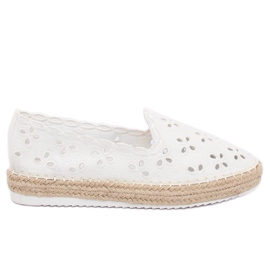Espadryle ażurowe białe LT112 White