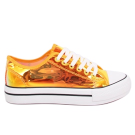 Trampki benzynowy kolor żółte XL19P Yellow złoty