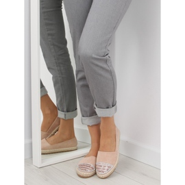 Espadryle damskie różowe H8-102 Champagne II-GAT