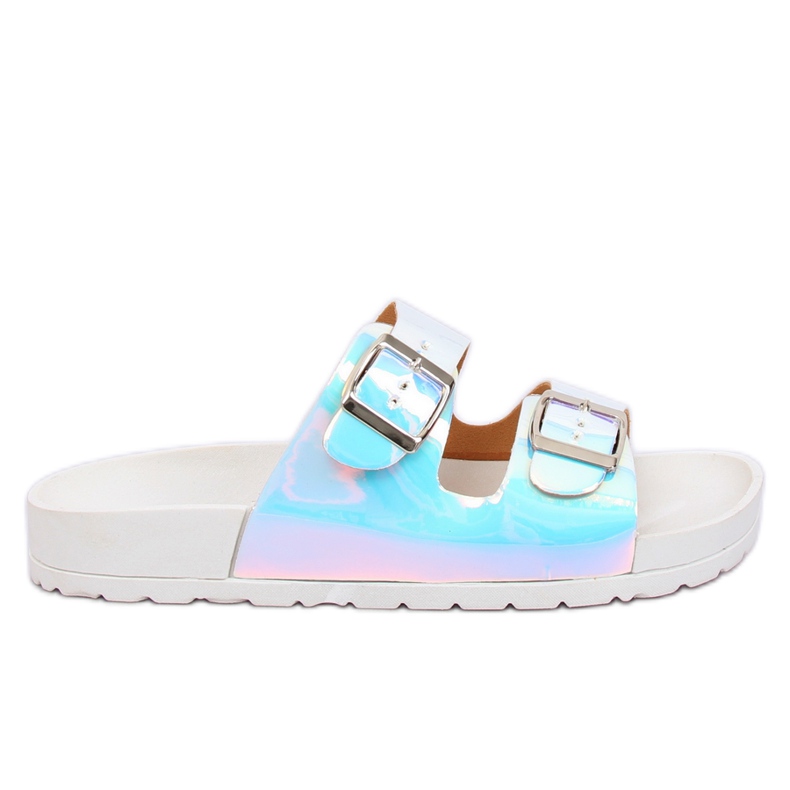 Klapki scholki benzynowe białe BG28P White